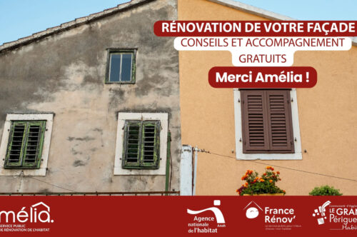 Façade et isolation : bénéficiez de l&rsquo;accompagnement gratuit du service Amélia