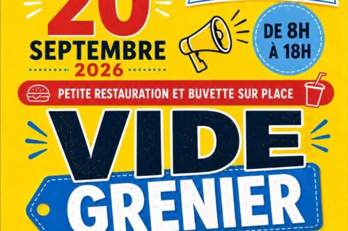 Vide-grenier le 20.09 avec le Comité des Fêtes